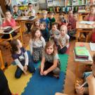 Předškoláci na&nbsp;návštěvě v 1.třídě 1